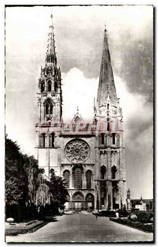 CPSM Chartres La cathedrale
