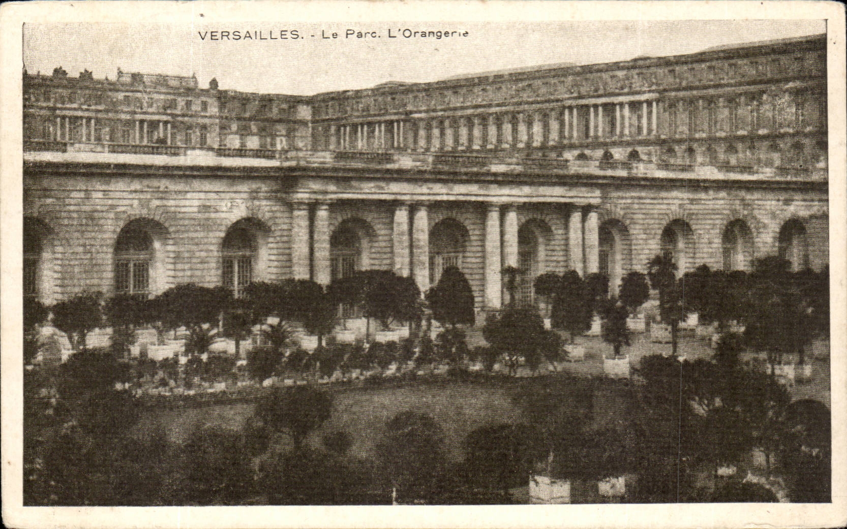 CPA Versailles l'orangerie Le parc