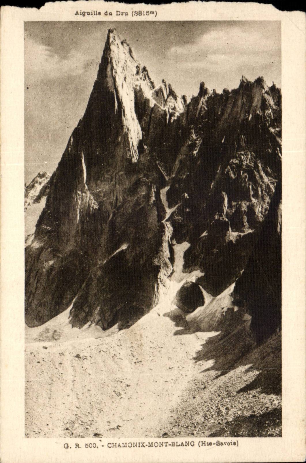 CPA Aiguille du Dru Chamonix Mont Blanc