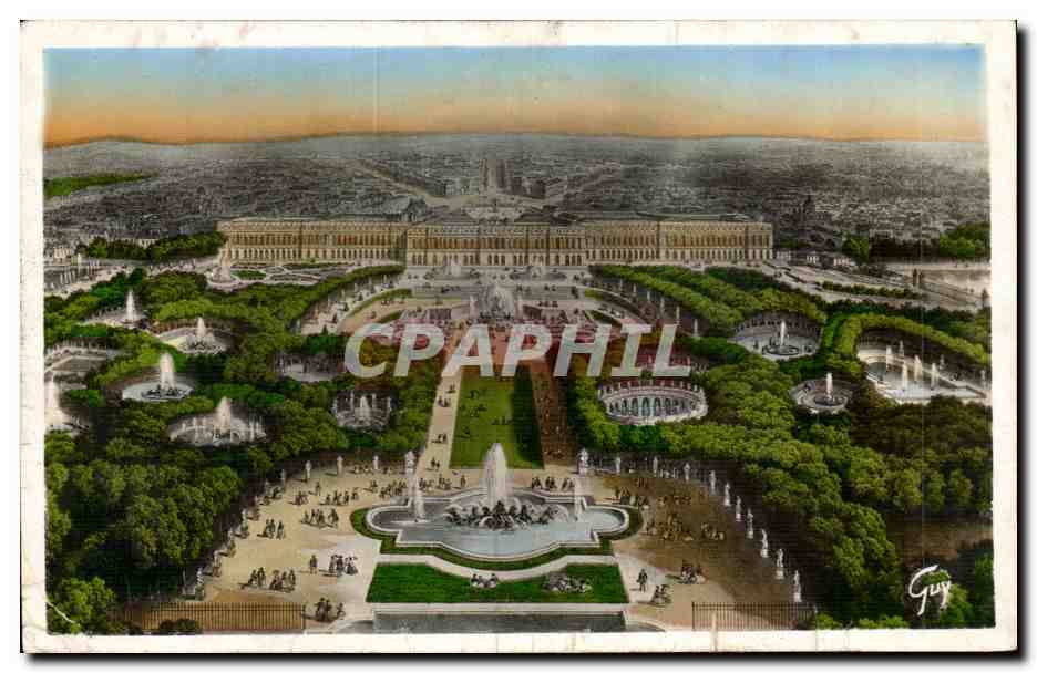 CPA Versailles Le chateau Vue generale 