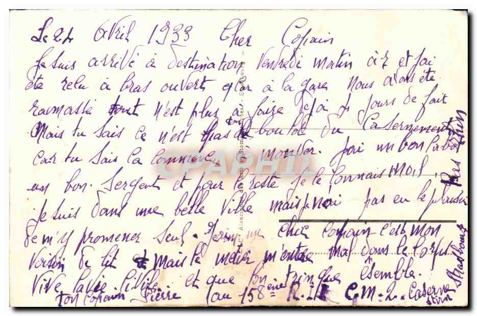 Strasbourg — Vue vers l'Université prise du Palais du Rhin — éditeur A.P. n° 298 — Reverso