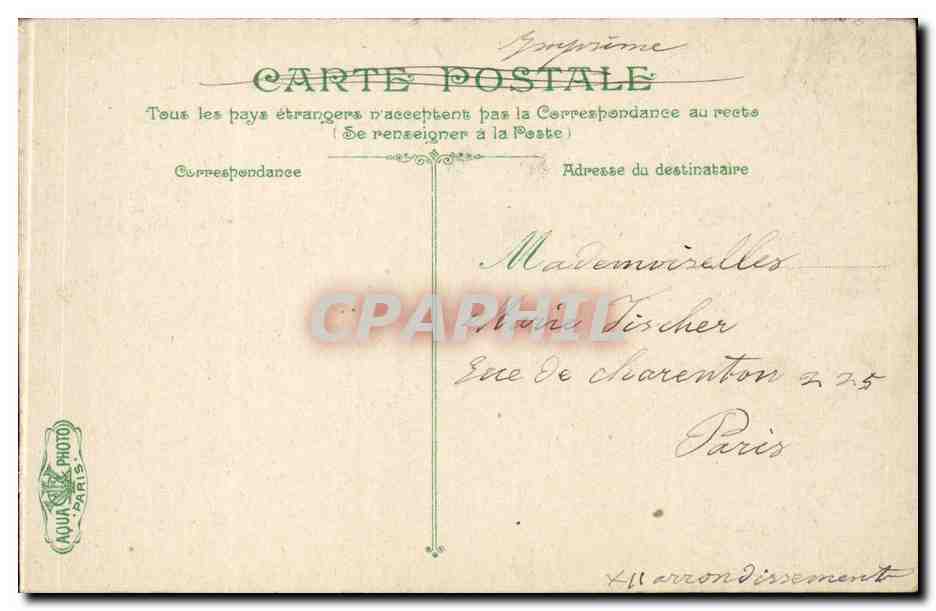 CPA Belgique Ostende Avenue Leopold 1er — Rückseite