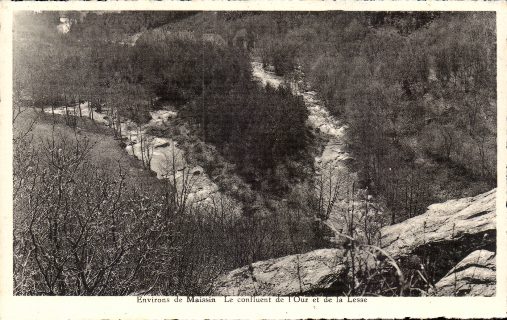 CPA Luxembourg Environs de Maissin Le confluent de l'Our et de la Lesse