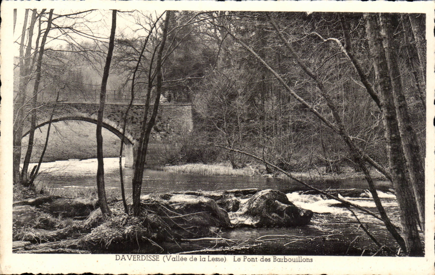 CPA Luxembourg Daverdisse Vallee de la lesse Le pont des Barbouillons