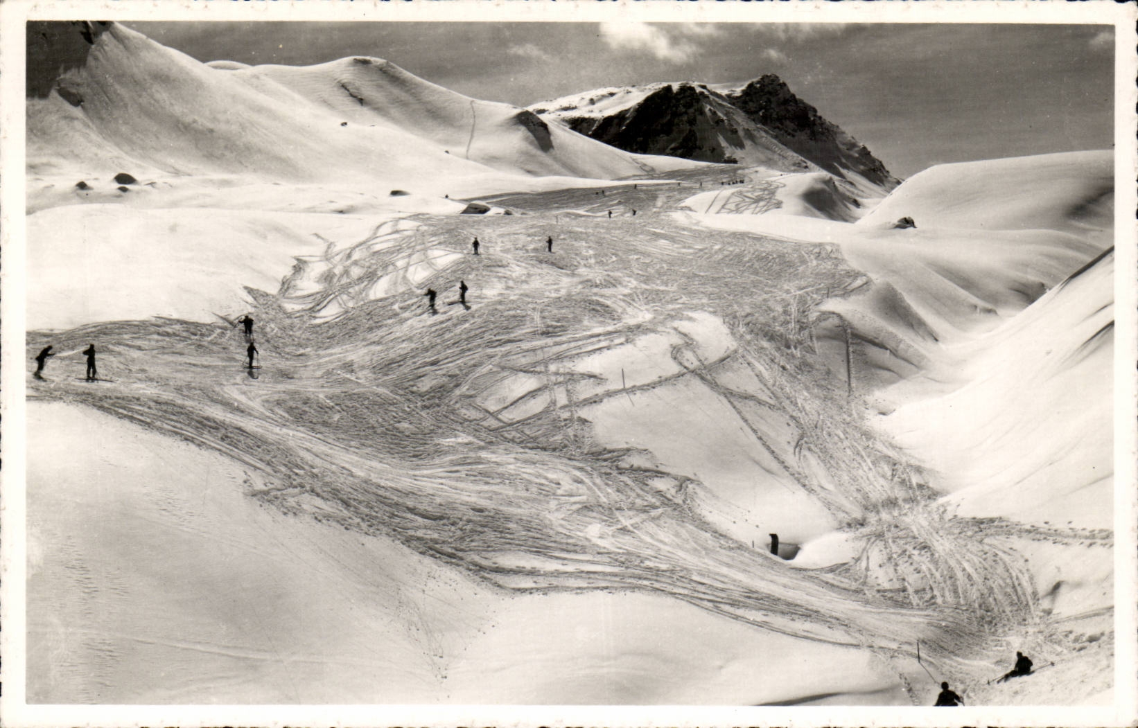 CPA Parsenn Kublis Abfahrt beim Gauderloch