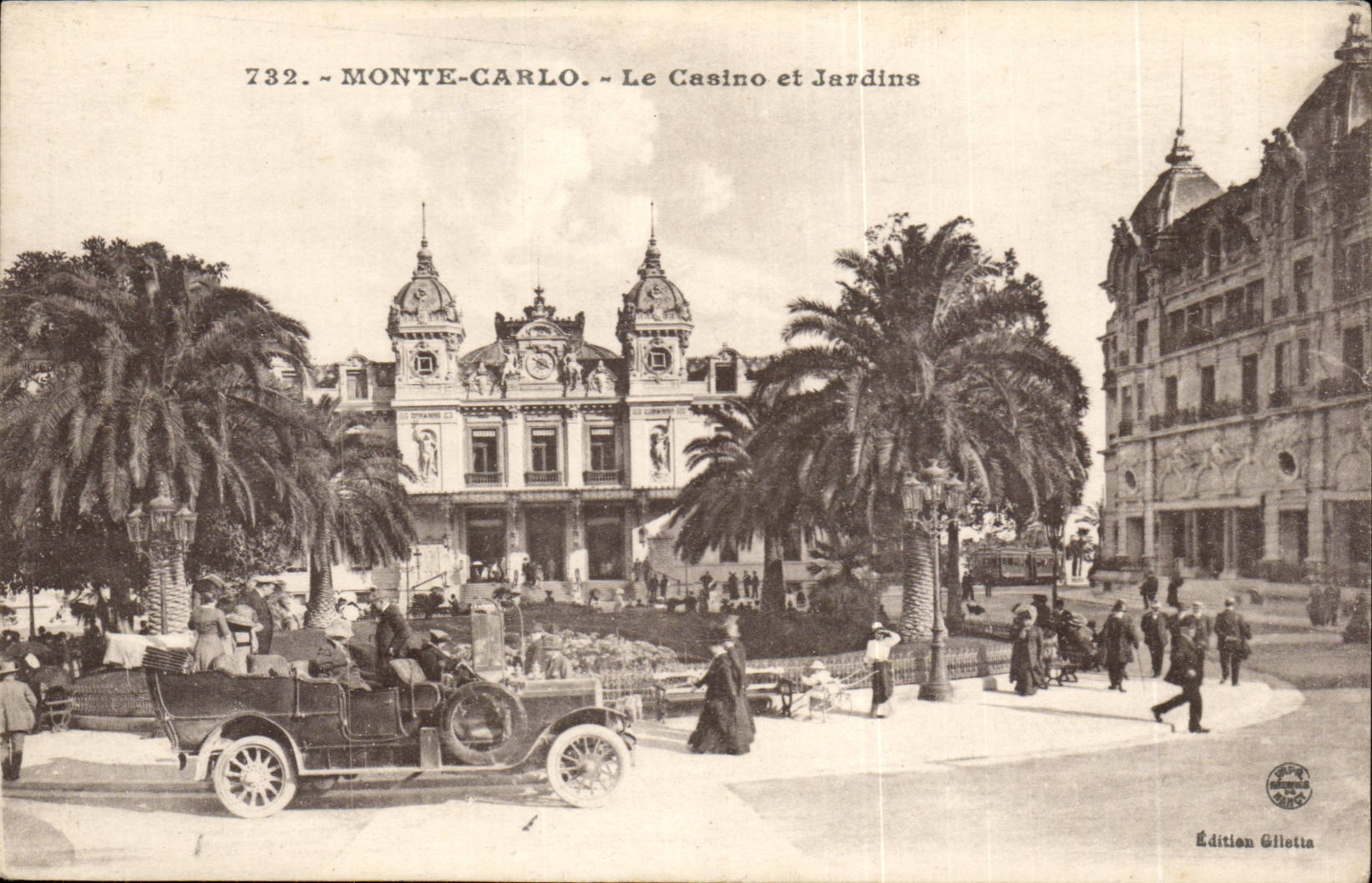 CPA Monaco Monte Carlo Le casino et les jardins