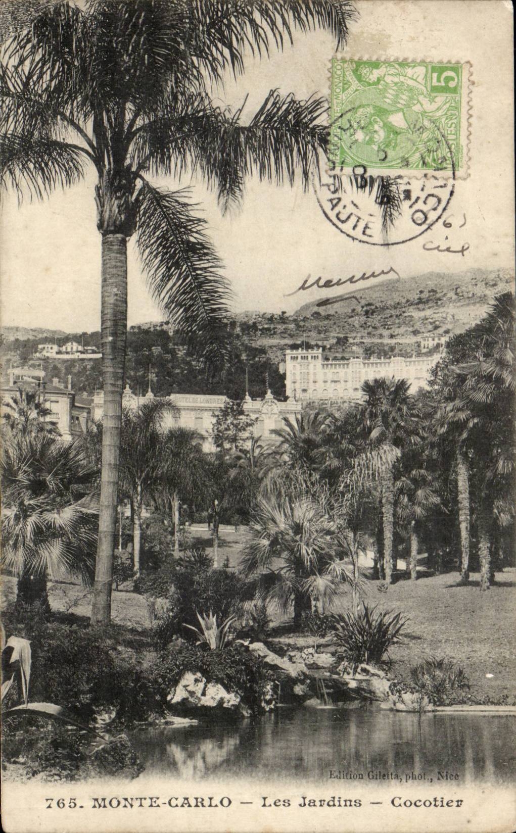 CPA Monaco Monte Carlo Les jardins Cocotier