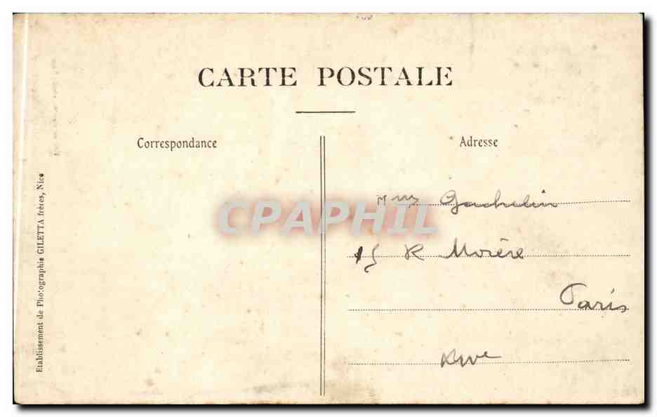 CPA Monaco Monte Carlo Les jardins Cocotier — Rückseite
