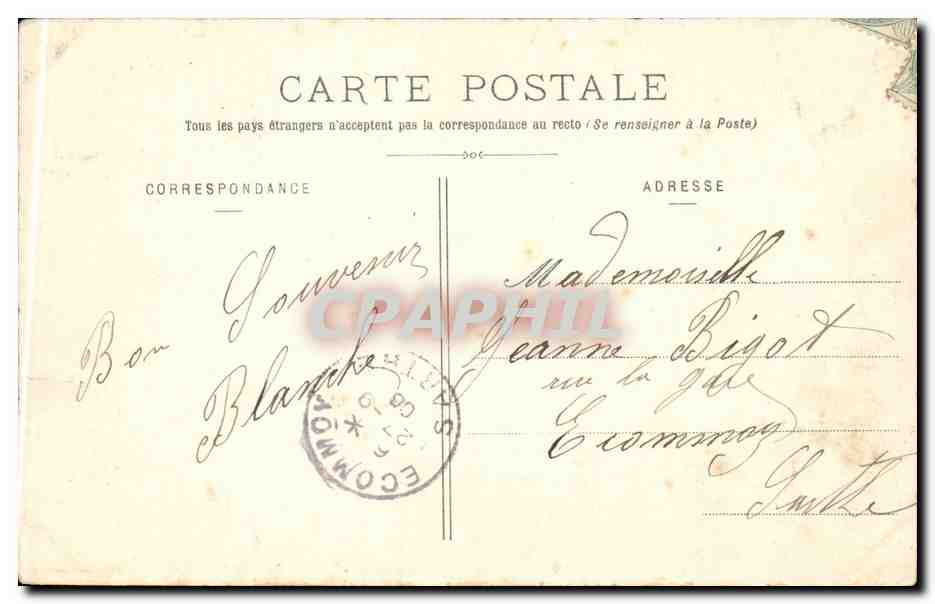 CPA La Grande Trappe Interieur de l'eglise Office de Tierce — Rückseite