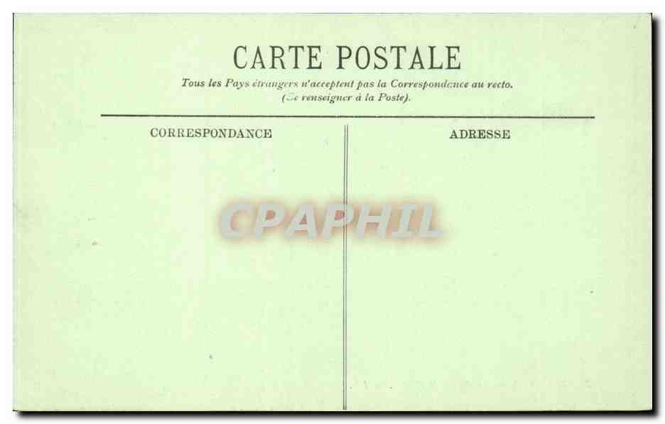 CPA Monte Carlo Monaco Le palais du Prince — Rückseite