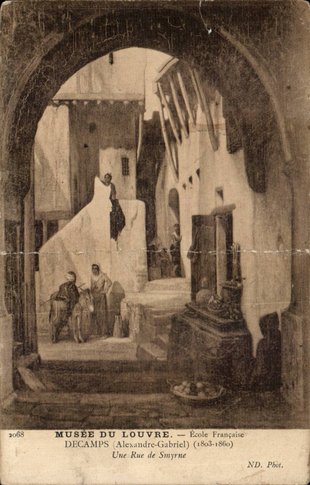 Une Rue de Smyrne — Musée du Louvre — École Française — Decamps (Alexandre-Gabriel) 1803-1860