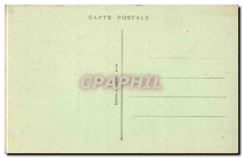 CPA Arles Portail de l'eglise Saint Trophime Le tympan — Rückseite