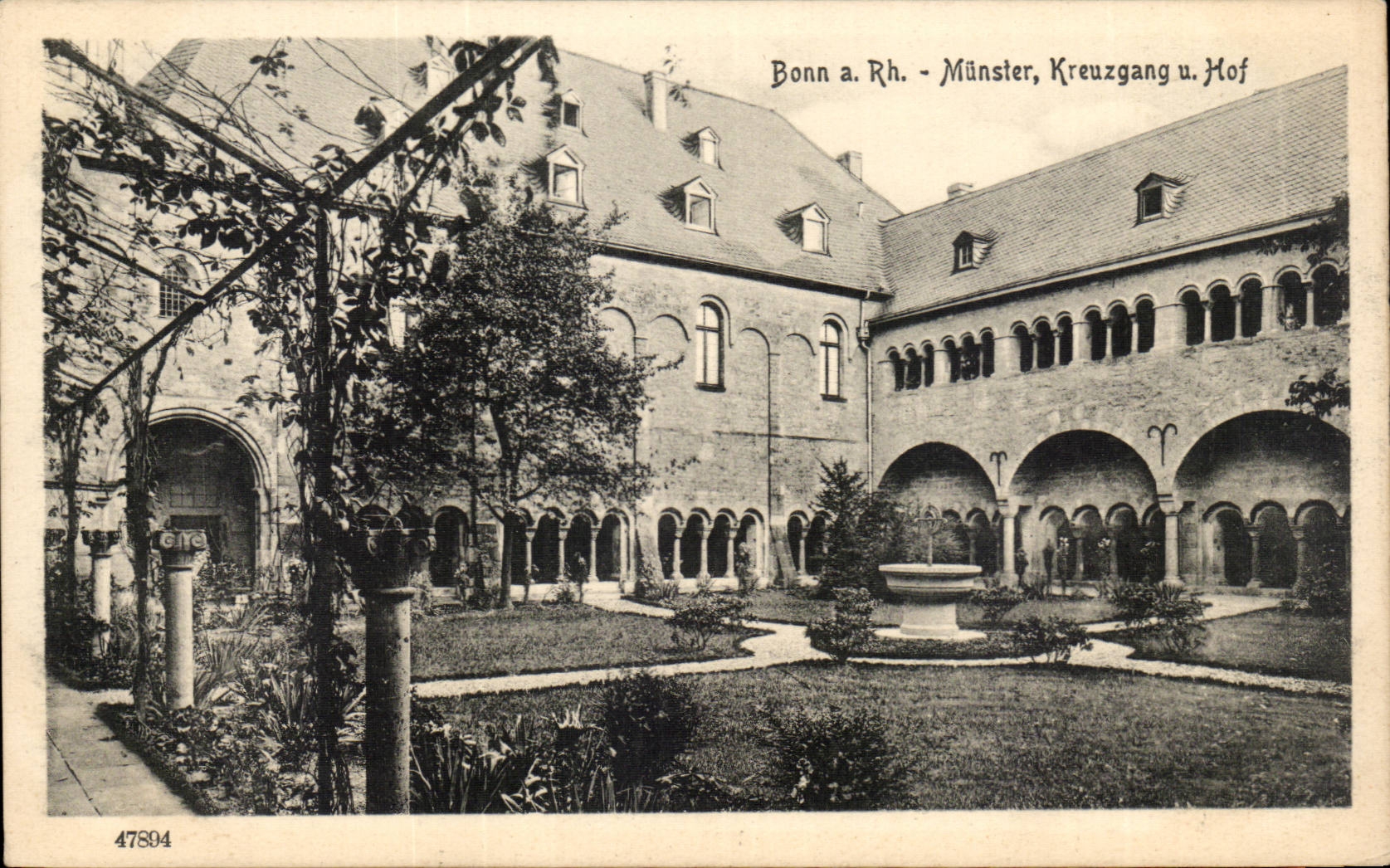 CPA Bonn Munster Kreuzgang u Hof