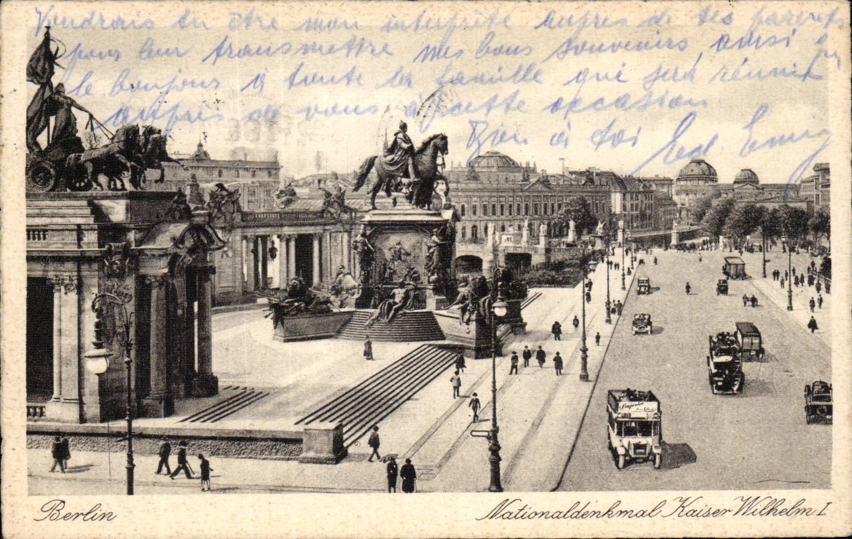 CPA Berlin Nationaldenkmal Kaiser Wilhelm I