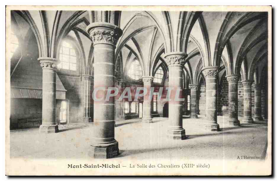 CPA Mont Saint Michel La salle des chevaliers