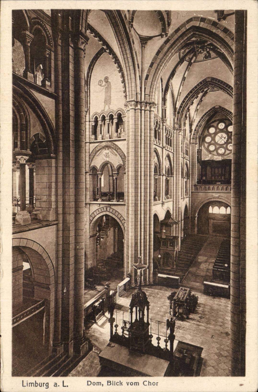 CPA Limburg a d Lahn Dom Blick vom Chor