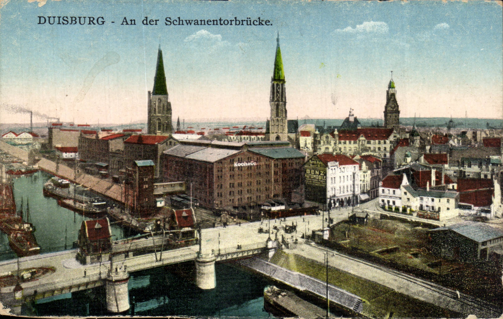CPA Duisburg An der Schwanentorbrucke