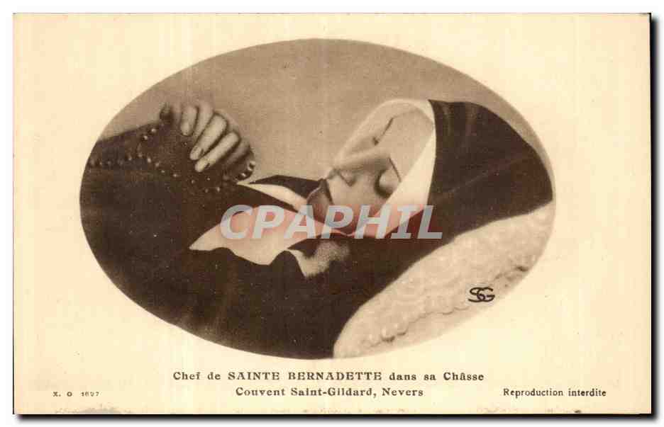 CPA Chef de Sainte Bernadette dans sa chasse Couvent Saint Gildard Nevers