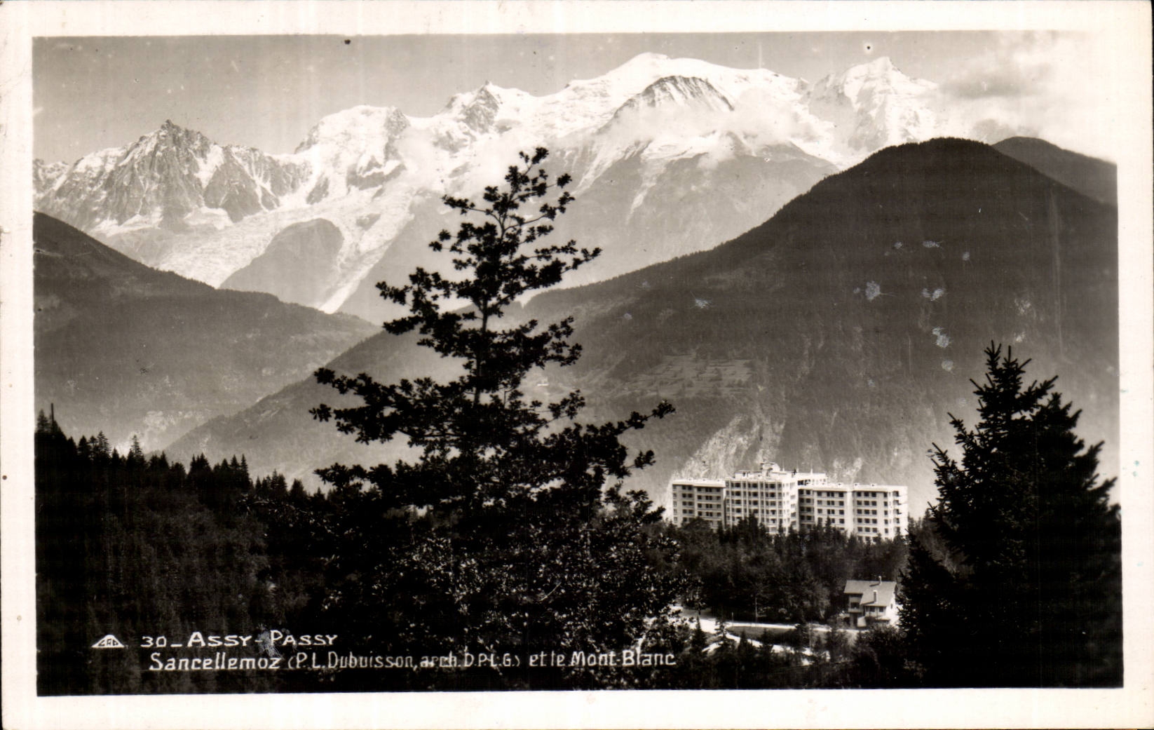 CPA Assy Passy Sancellemoz et le Mont Blanc