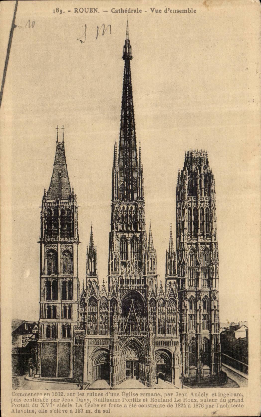 CPA La cathedrale de Rouen 