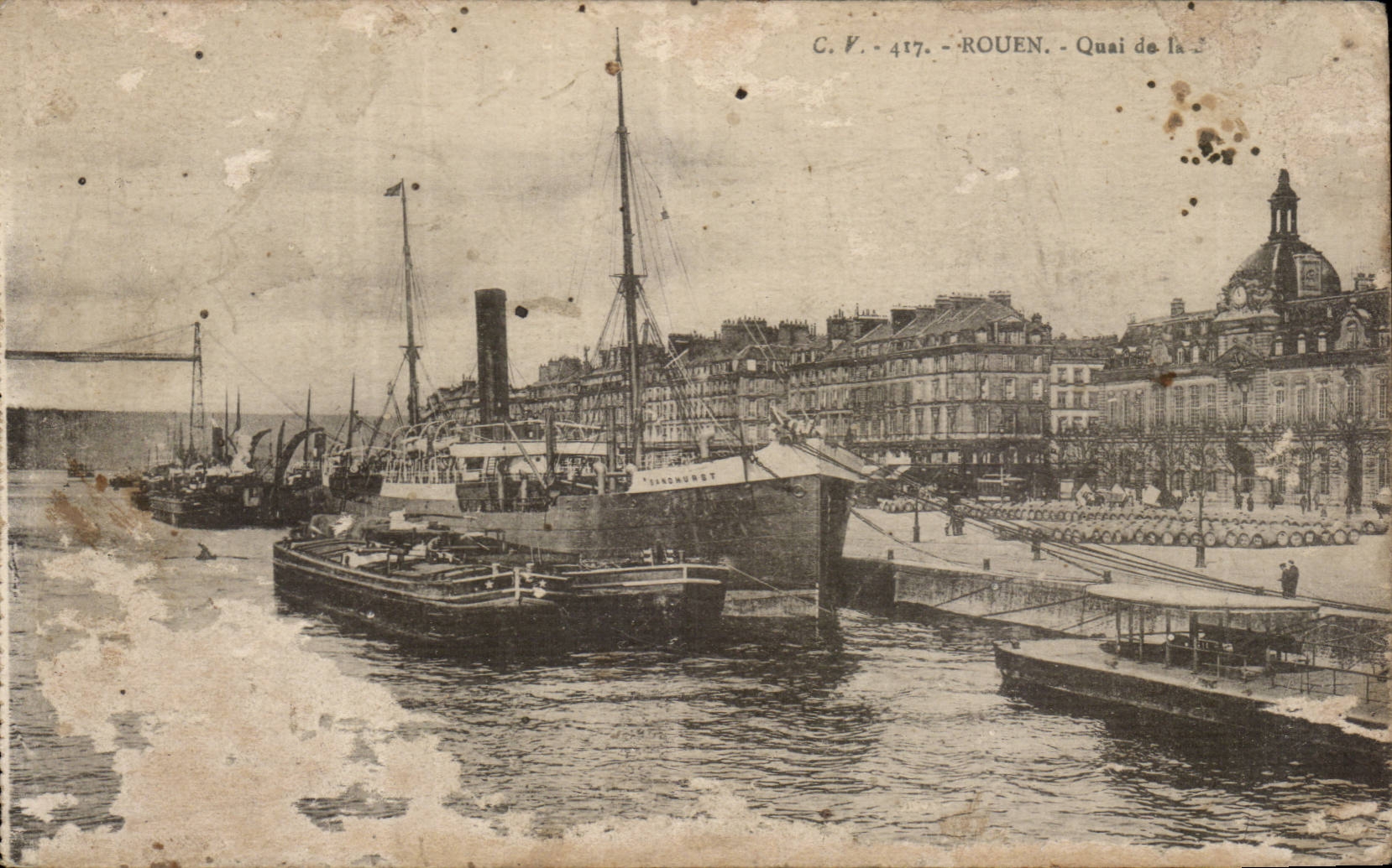 CPA Rouen Quai