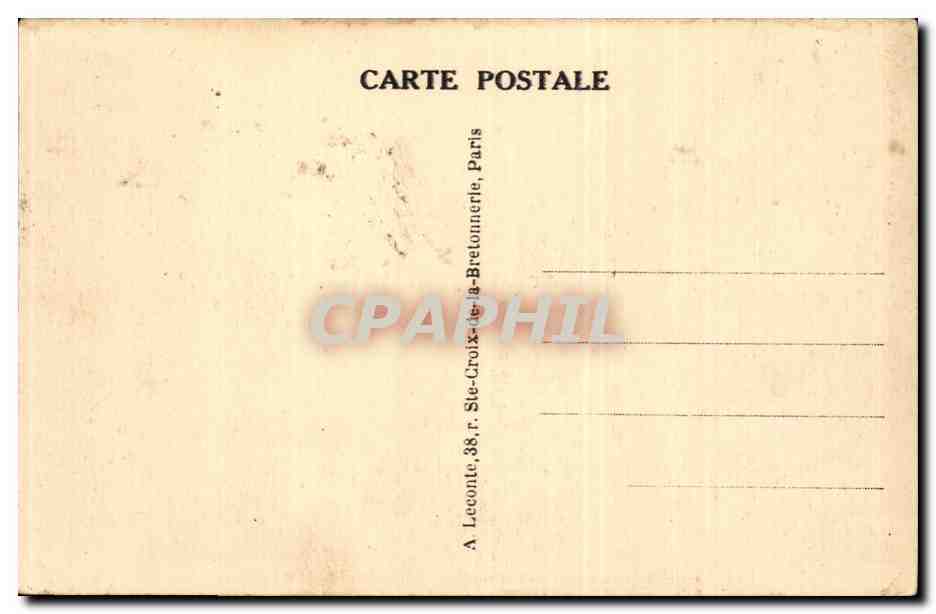 CPA Paris Hotel des Invalides  — Rückseite