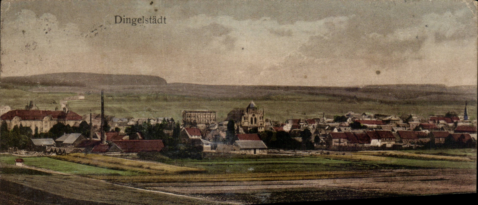 Dingelstädt — vue panoramique — Verlag Hugo Weitzel, n° 19-19531