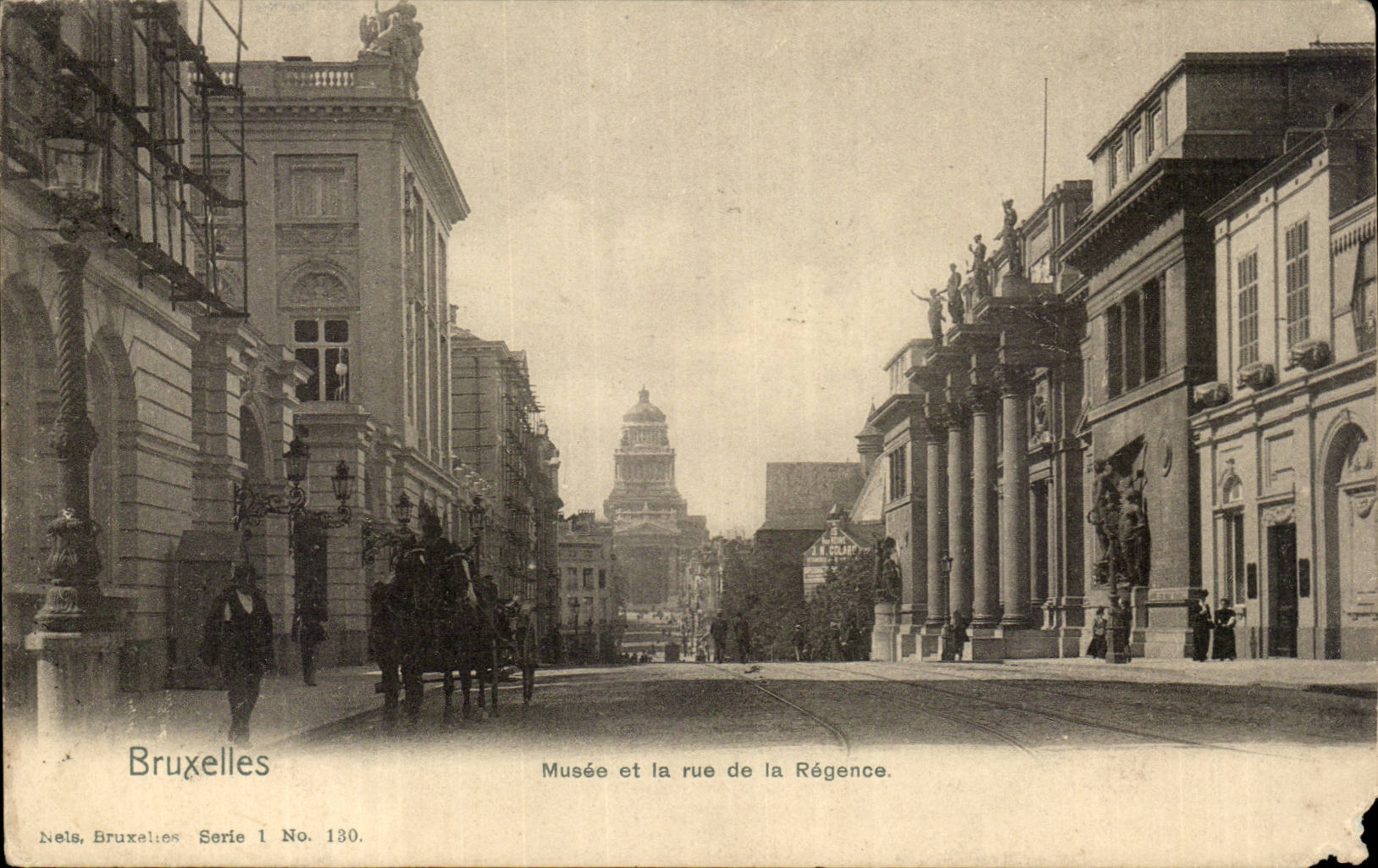CPA Bruxelles Musee et la rue de la Regence