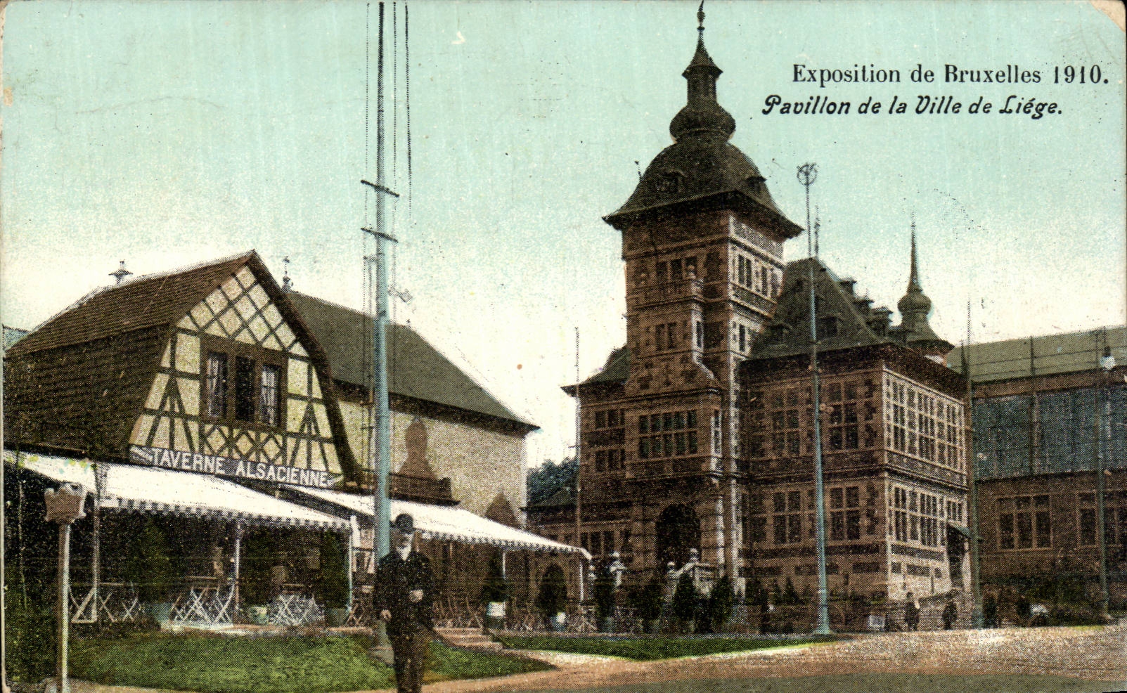 Pavillon de la Ville de Liège — Exposition de Bruxelles 1910 — Éditeur inconnu, n° de série non visible