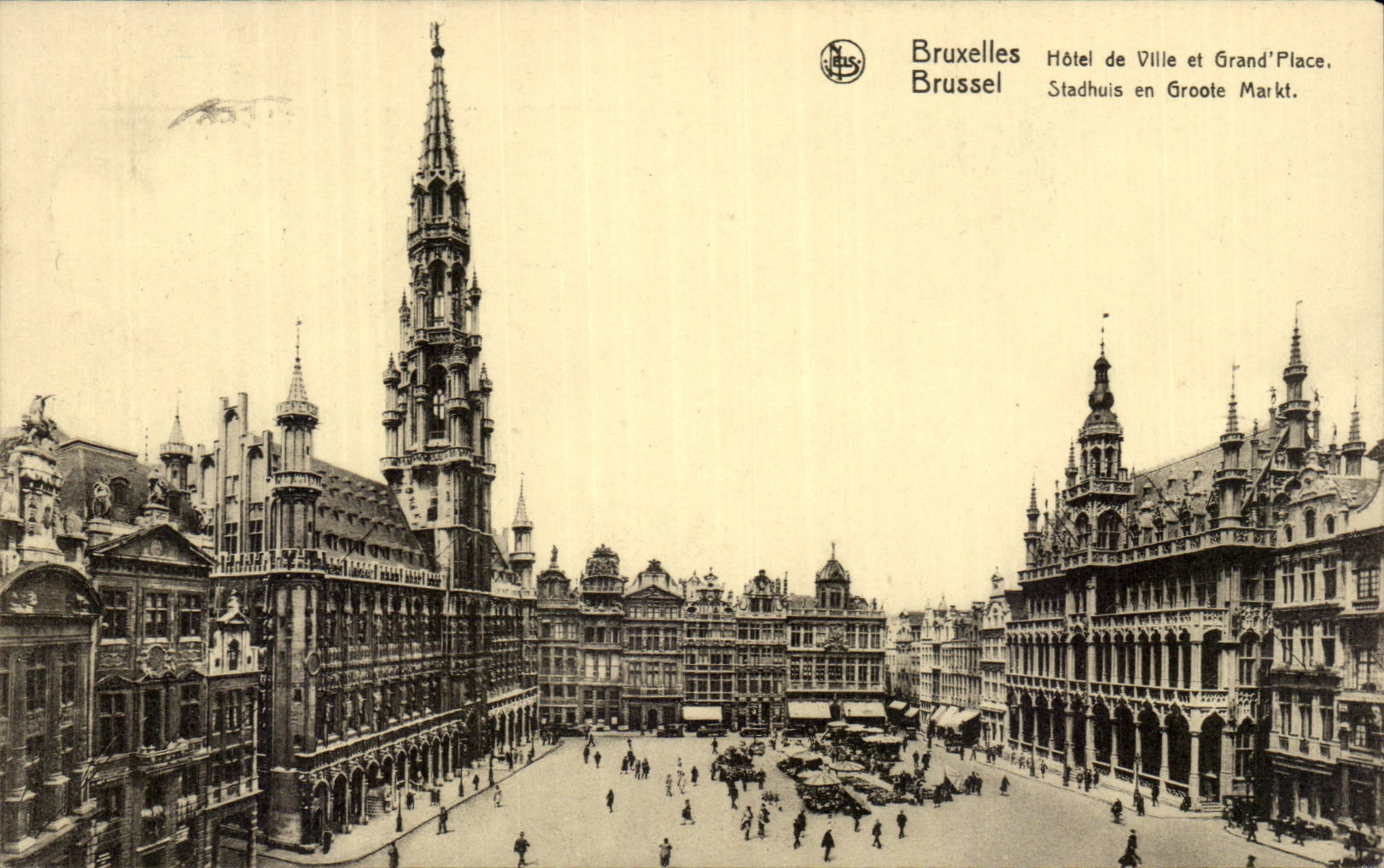 CPA Bruxelles Hotel de ville et grand place