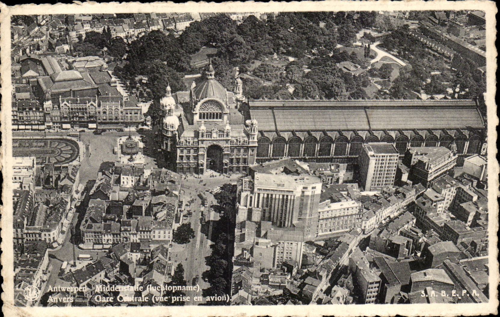 Antwerpen - Gare Centrale (vue prise en avion) — S.A.B.E.P.A.