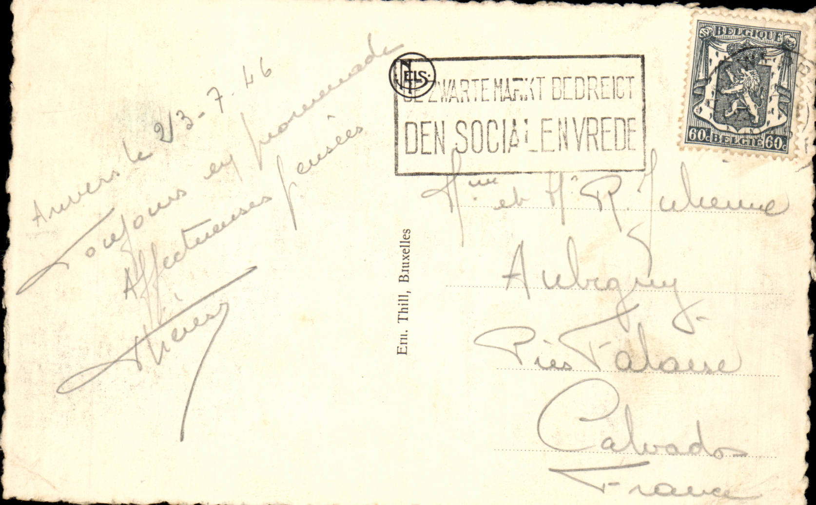 Antwerpen - Gare Centrale (vue prise en avion) — S.A.B.E.P.A. — Achterkant