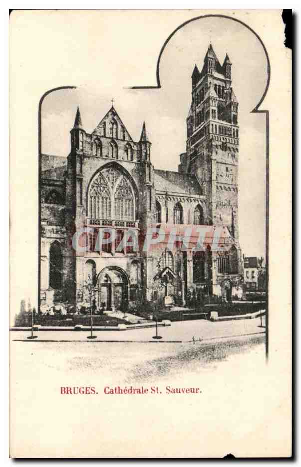 CPA Bruges Cathedrale St Sauveur