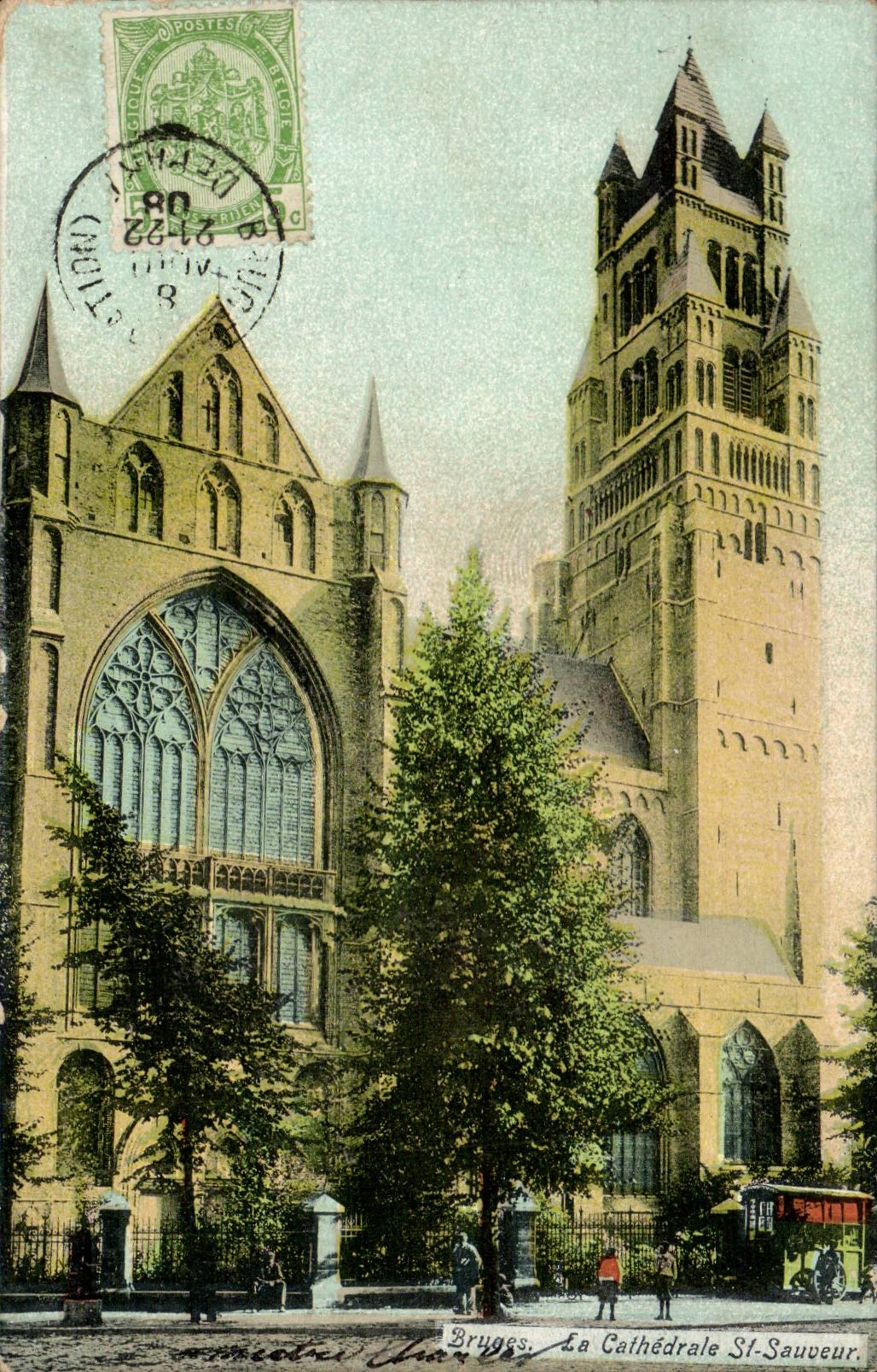 CPA Bruges La cathedrale St Sauveur