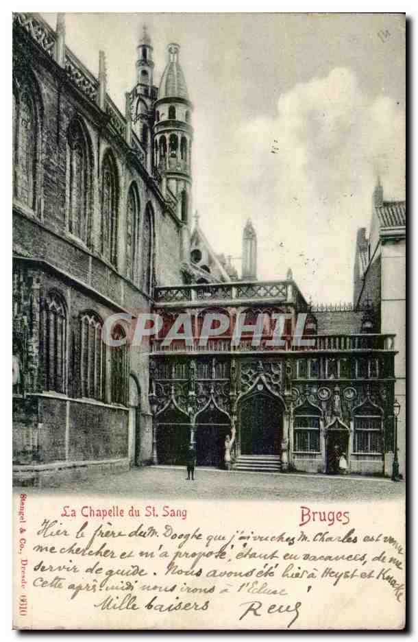 CPA Bruges La chapelle du St sang