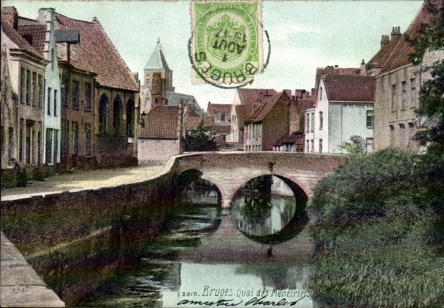 CPA Bruges Quai des Menetriers