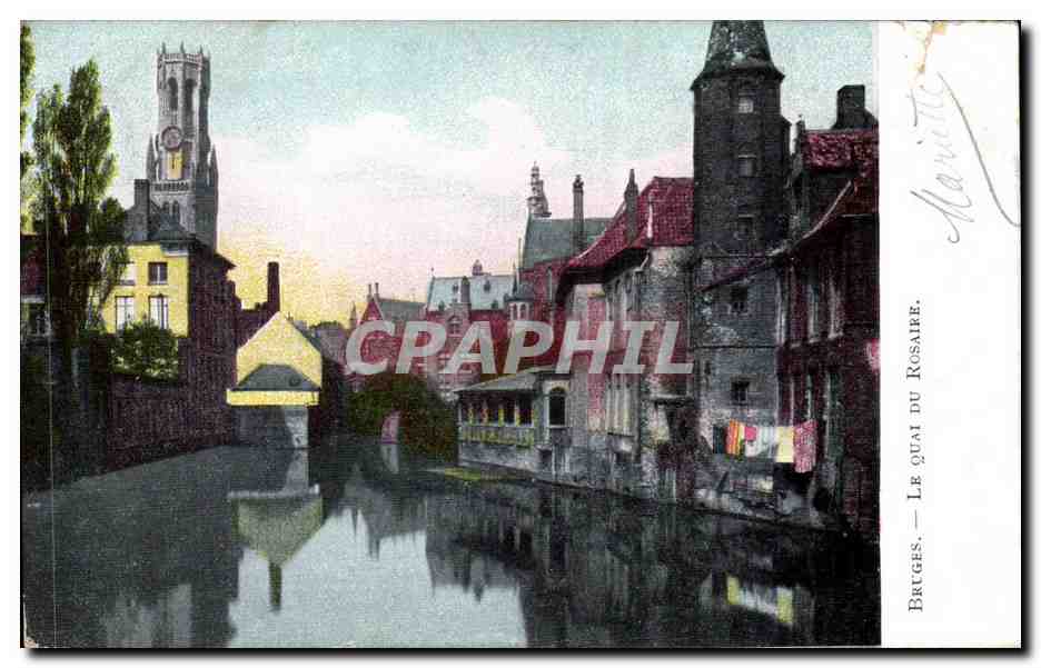 CPA Bruges Le quai du Rosaire