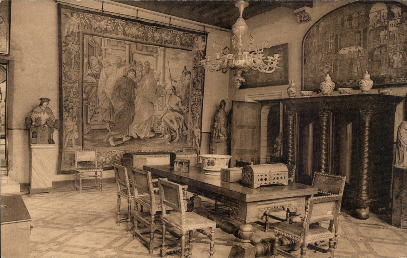 CPA Bruges Hotel Gruuthuuse Grande salle a manger