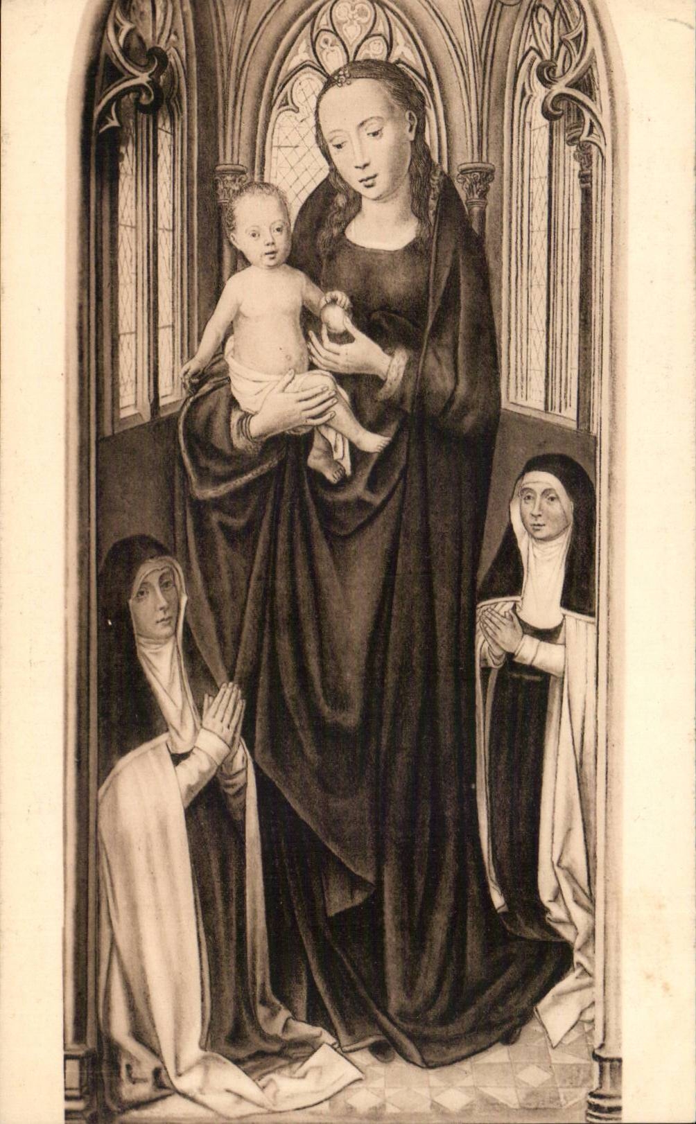 La Châsse de Sainte-Ursule — La Vierge et l'Enfant — Hans Memling, Bruges, Hôpital Saint-Jean