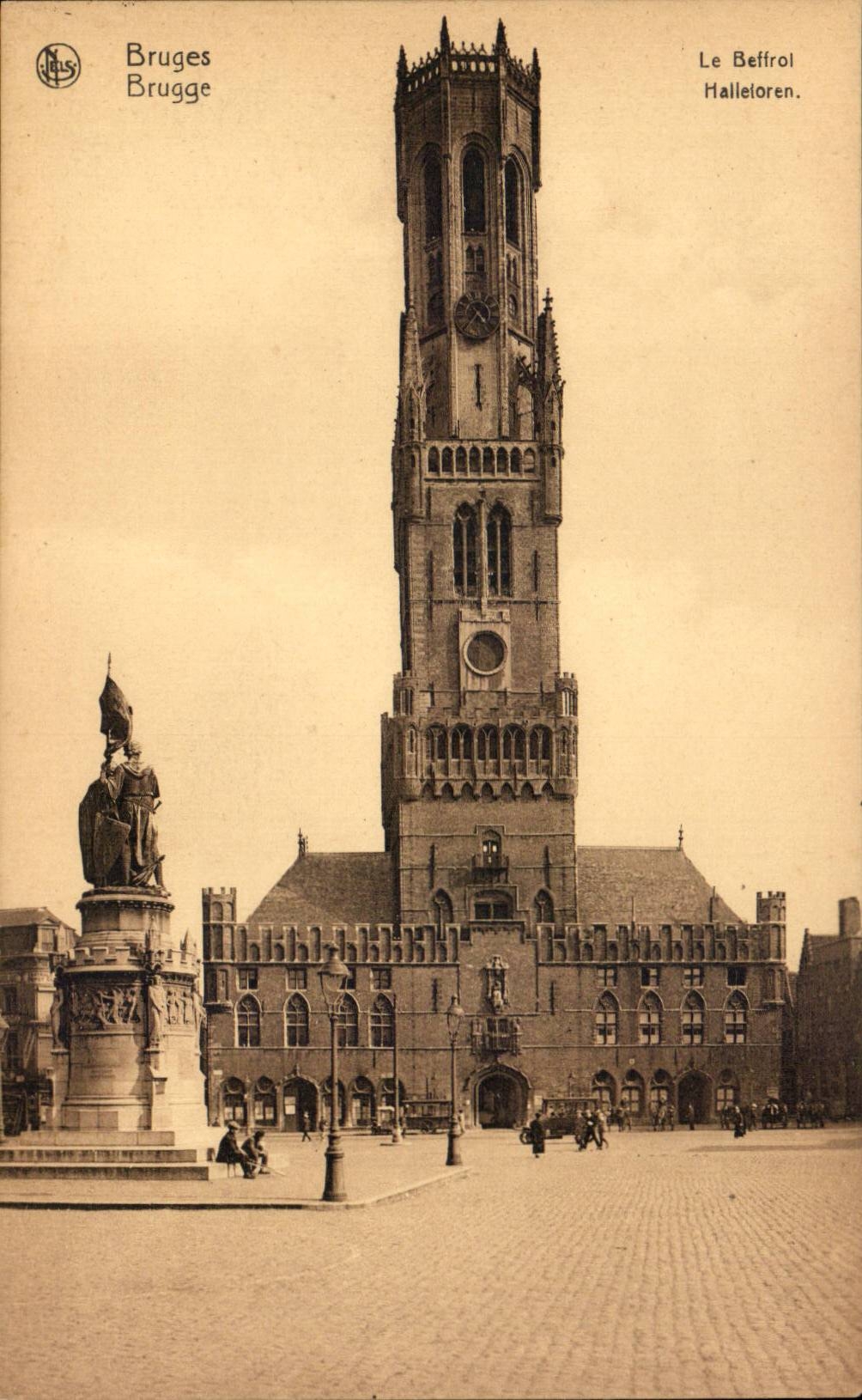 CPA Belgique Bruges Le beffroi