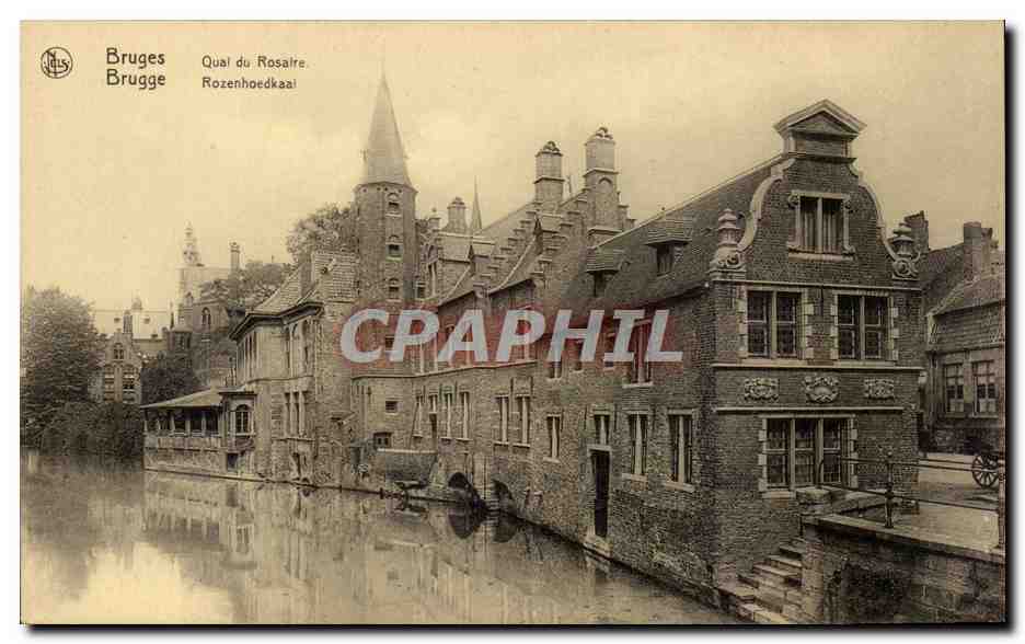 CPA Belgique Bruges Quai du rosaire