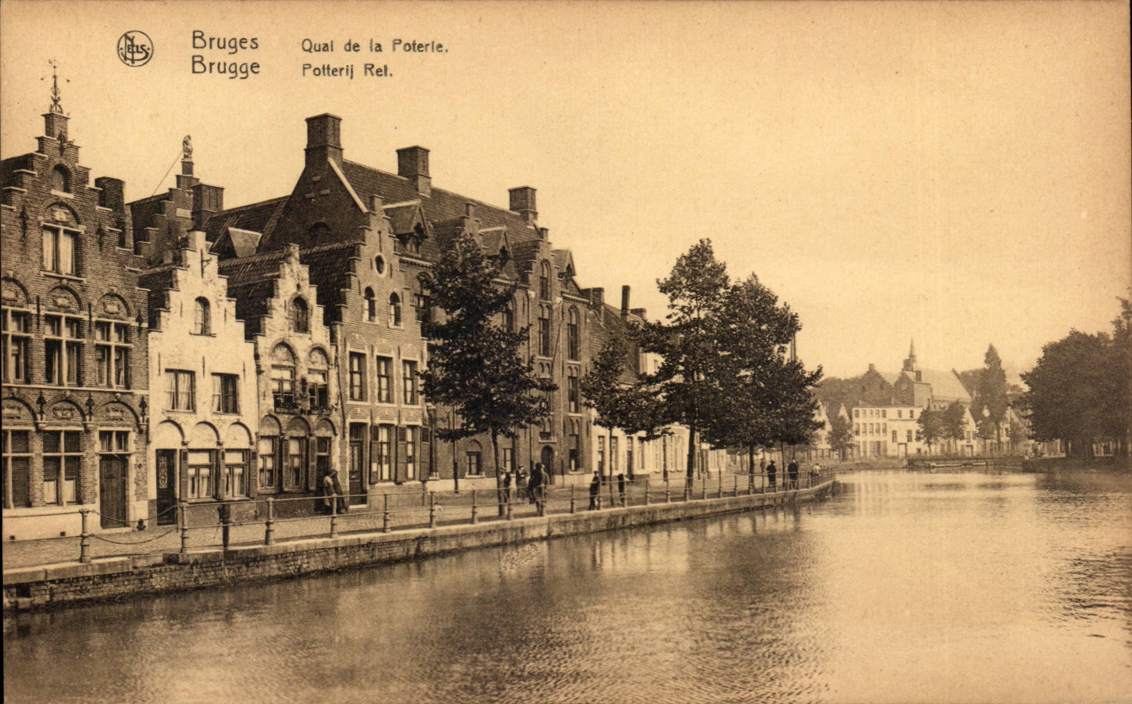 CPA Belgique Bruges Quai de la poterie