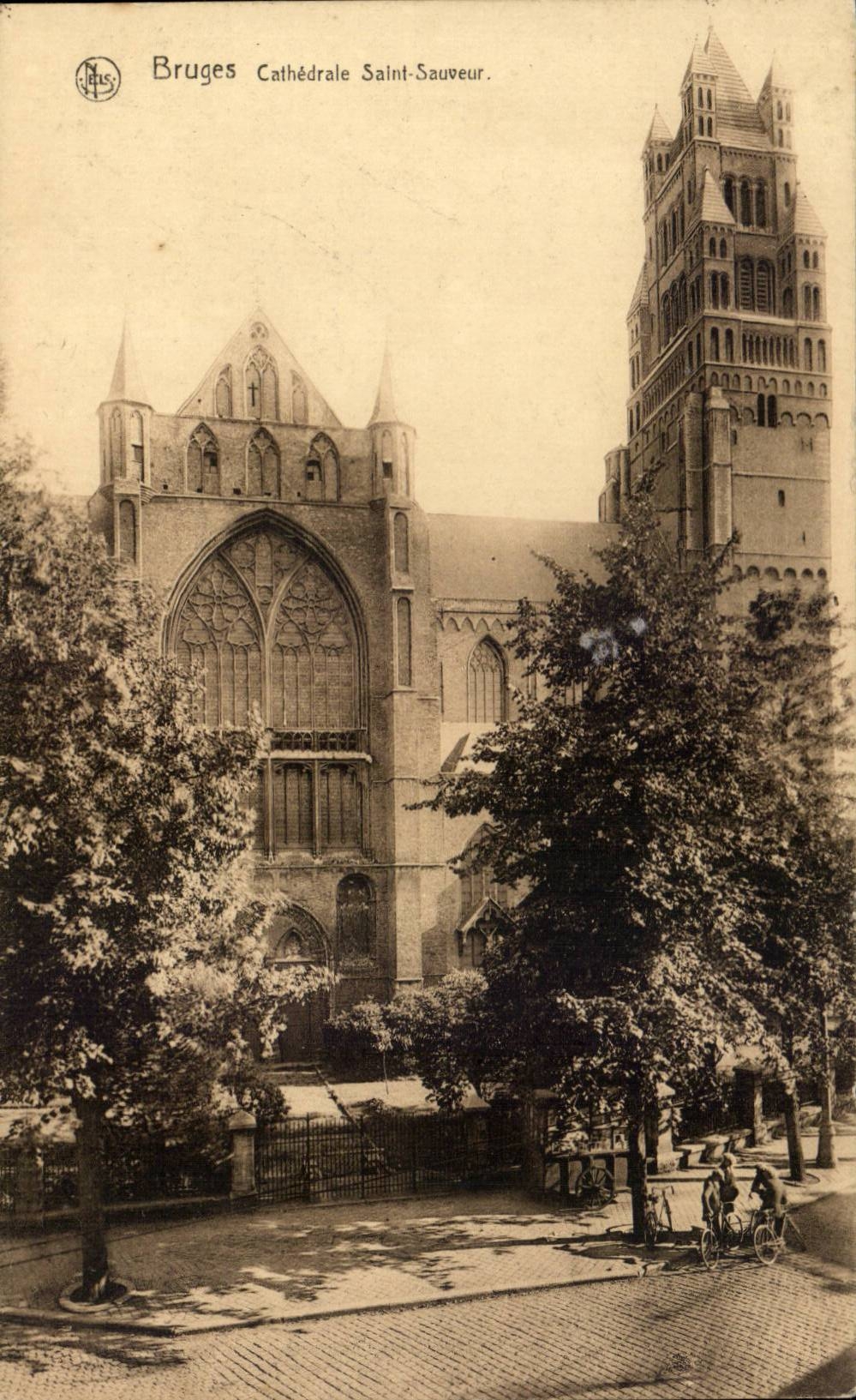 CPA Belgique Bruges Cathedrale Saint sauveur