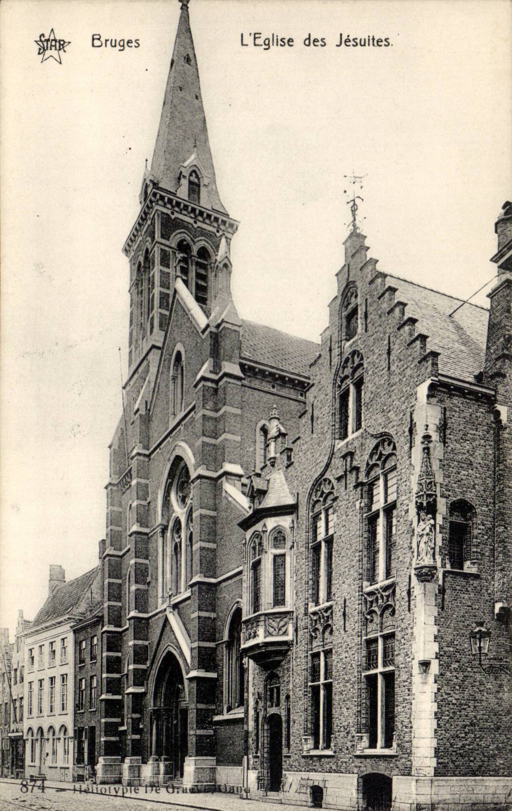 CPA Belgique Bruges L'eglise des Jesuites