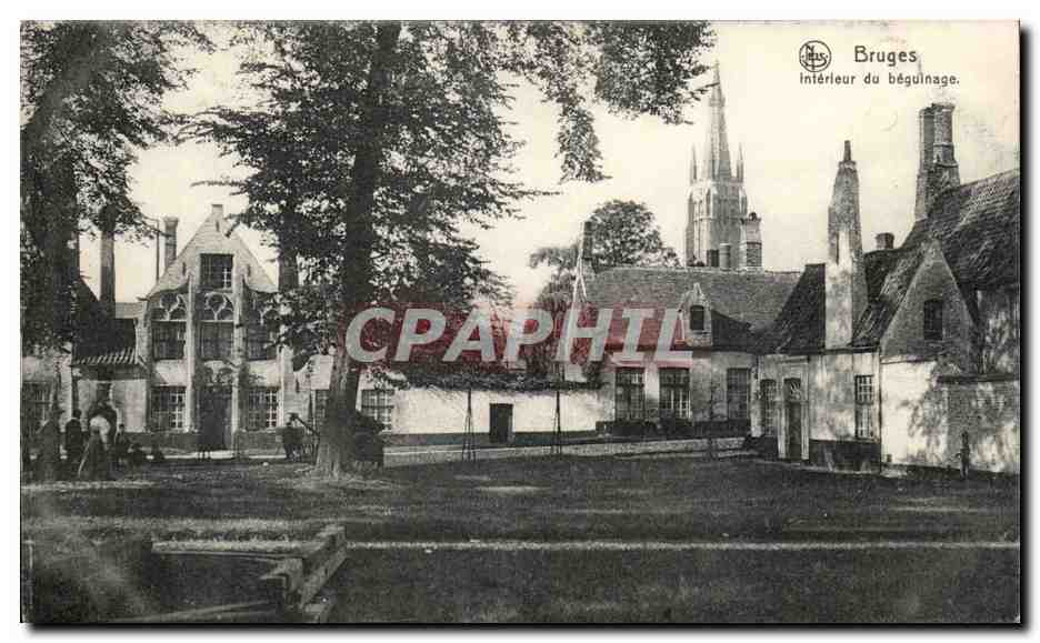 CPA Belgique Bruges Interieur du beguinage