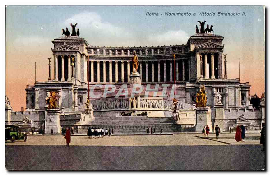 CPA Italie Italia Roma Monumento a Vittorio Emanuele II