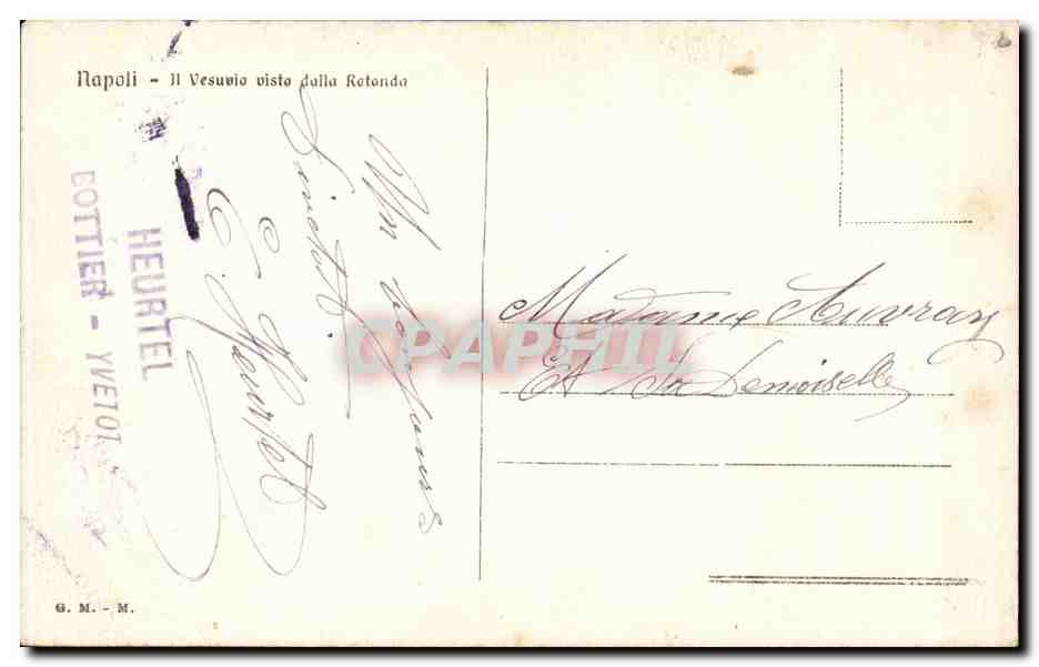 CPA Italie Italia Napoli Il Vesuvio vista — Verso