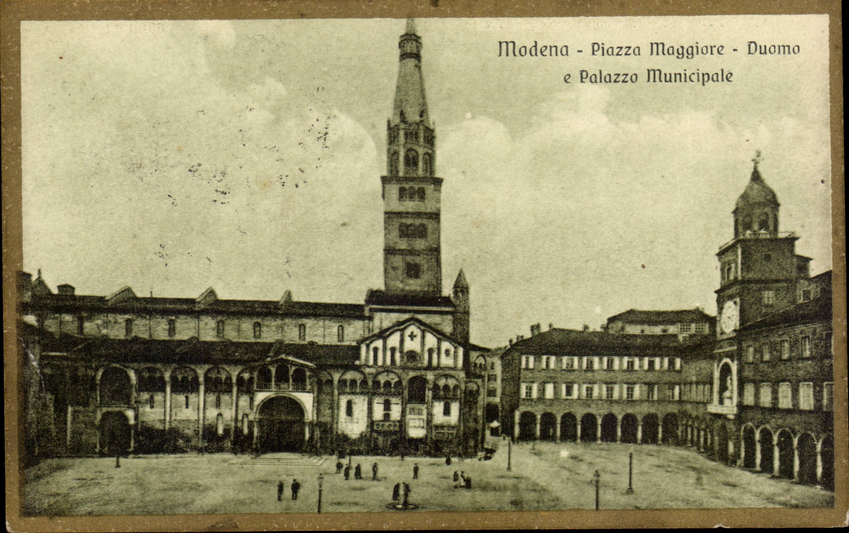 CPA Italie Italia Modena Piazza Maggiore Duomo e Palazzo Municipale