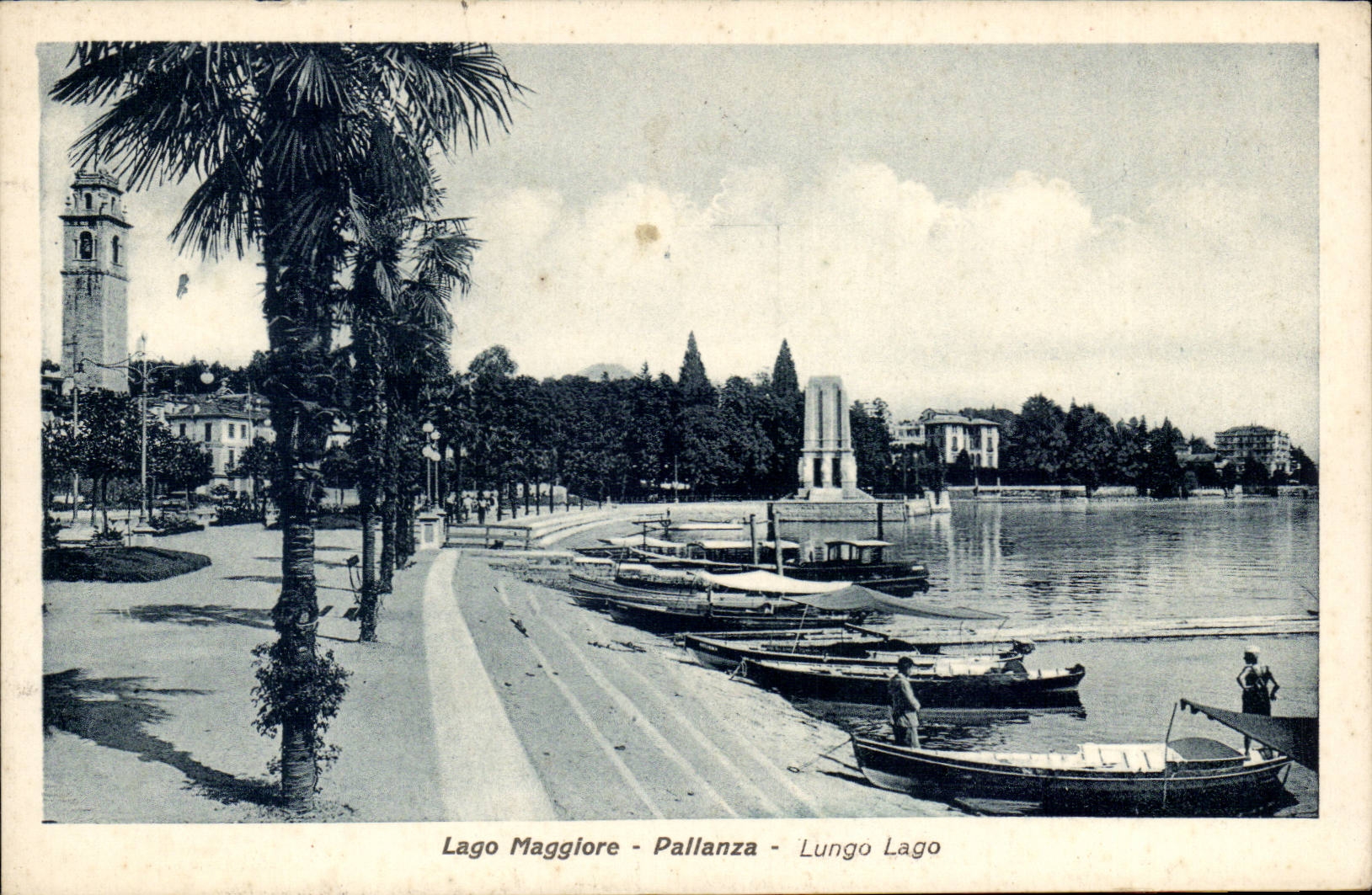CPA Italie Italia Lago maggiore Lungo Lago