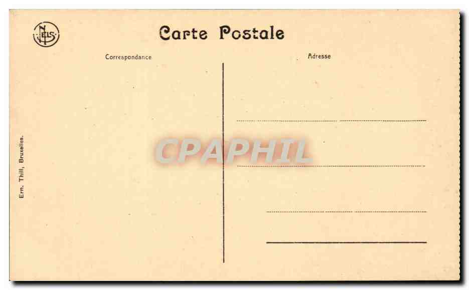 Gand, Château des Comtes — Panorama vu de la plate-forme du Donjon — NELS, Bruxelles — Rückseite